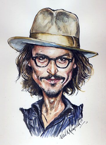 کاریکاتور جانی دپ - Johnny Depp