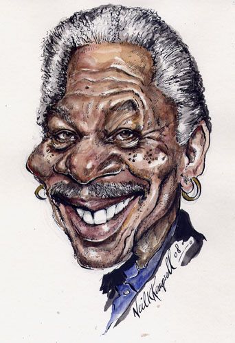کاریکاتور مورگان فریمن - Morgan Freeman