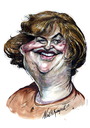 کاریکاتور سوزان بویل - Susan Boyle