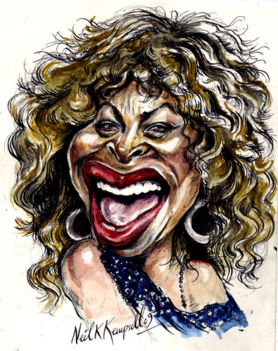 کاریکاتور تینا ترنر - Tina Turner