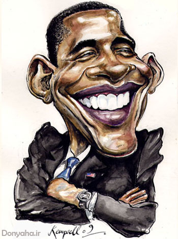 کاریکاتور باراک حسین اوبامای دوم - Barack Hussein Obama II