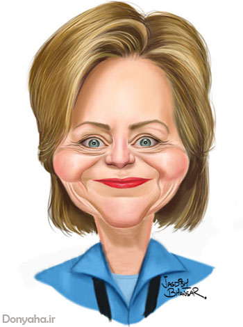 کاریکاتور هیلاری کلینتون - Hillary Rodham Clinton