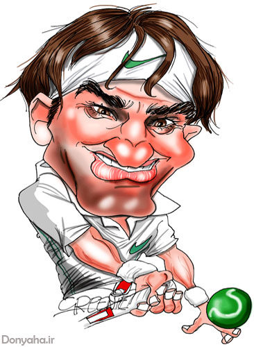 کاریکاتور راجر فدرر - Roger Federer