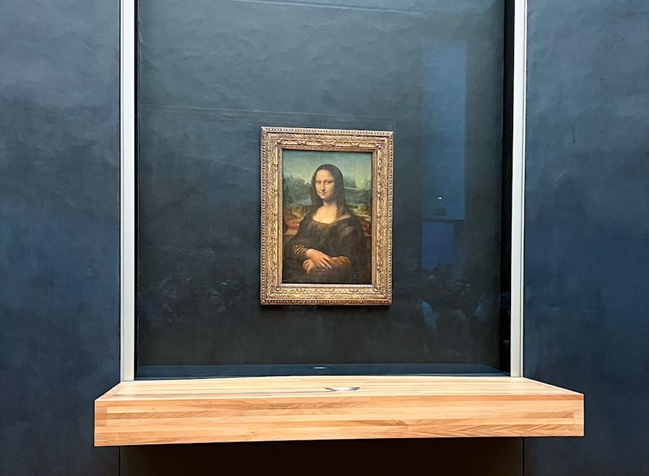 نسخه اصلی نقاشی مونالیزا در موزه لوور نسخه اصلی تابلوی مونالیزا در موزه لوور فرانسه