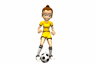 گیف دختر فوتبالیست