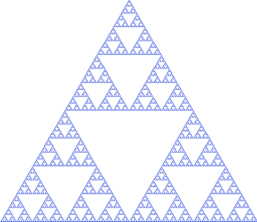 مثلث سرپینسکی یک نوع فراکتال است.