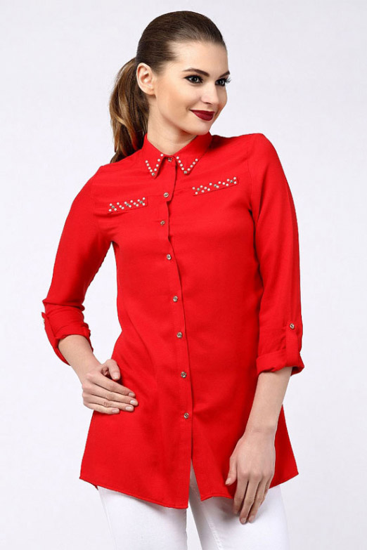 مدل بلوز قرمز زنانه ایرانی