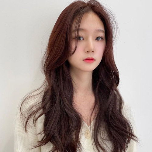 مدل موی بلند دختر زیبای کره ای