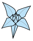 اوریگامی ژاپنی-ساختن گل